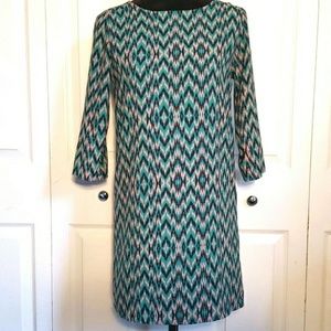 Anthropologie Everly Ikat Print Shift Dress